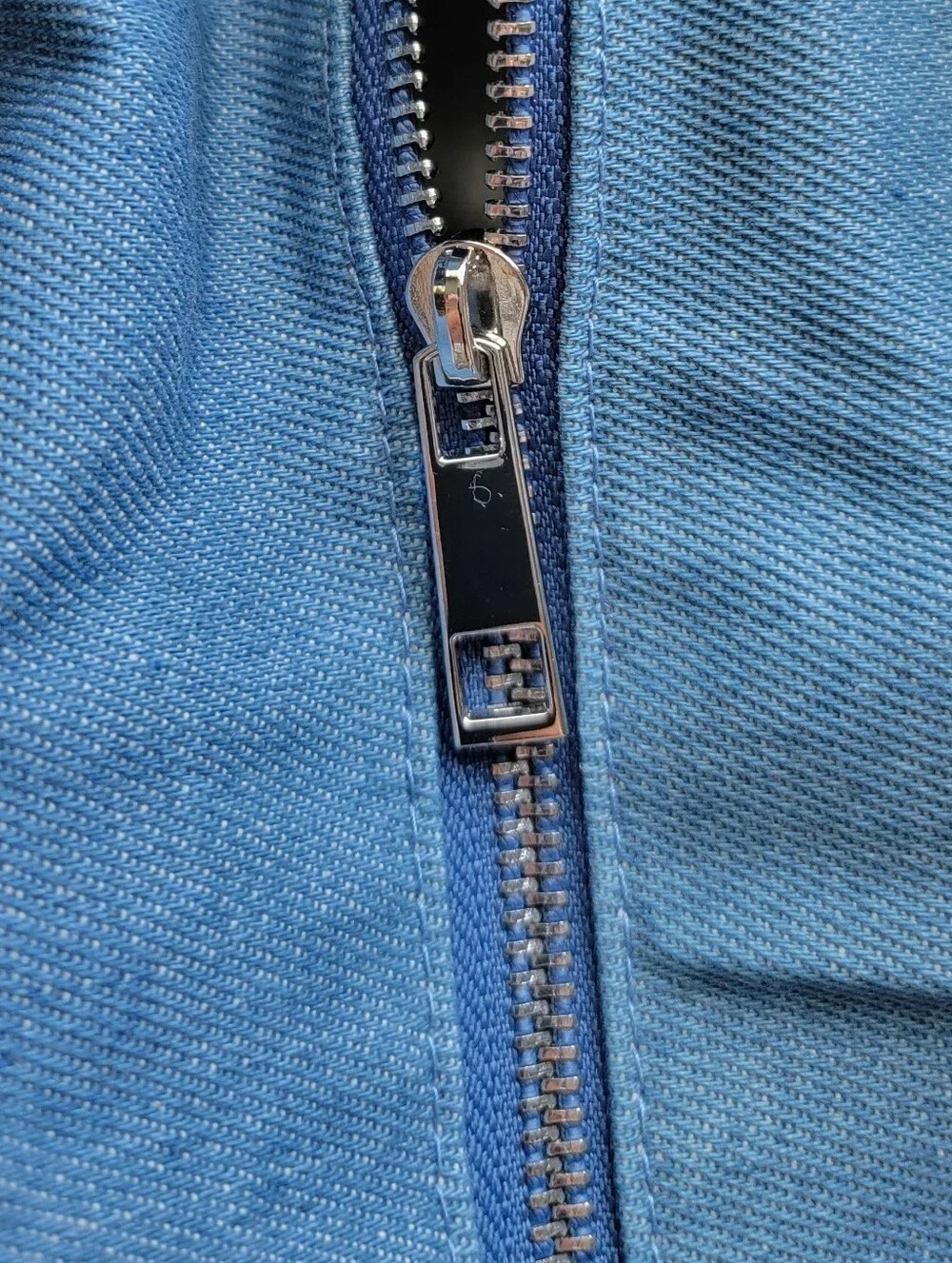 OCTOBRE/Sezane Blue Canvas Duffel Bag with Cream Handles